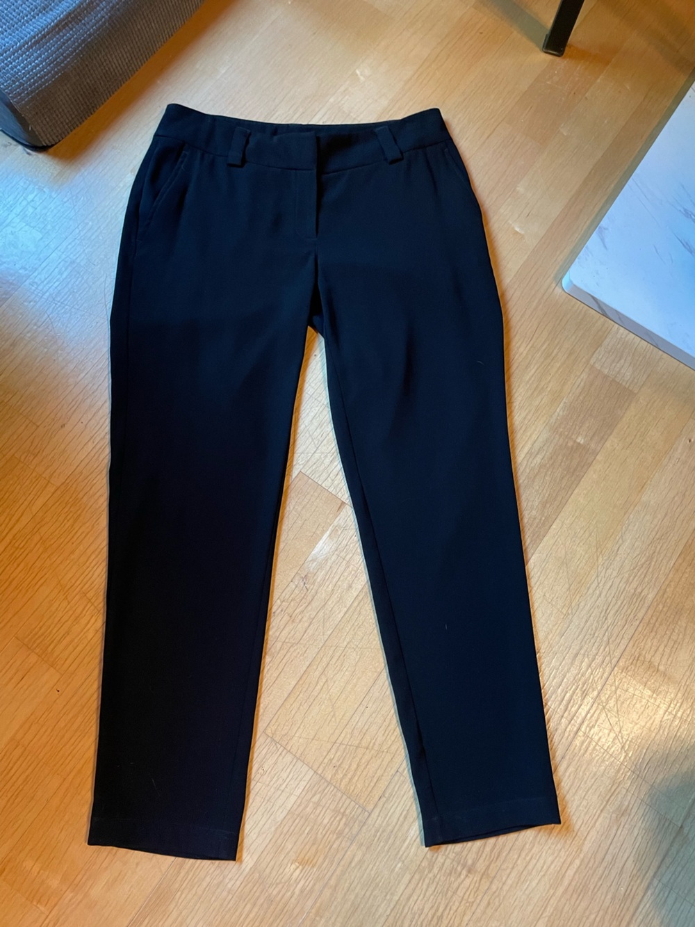 Eileen Fisher Black Straight-Leg Dress Trousers